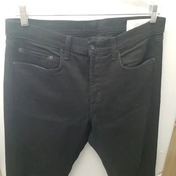 NWOT Rag & Bone Black Holes Distressed Skinny Leg  Jeans Size 36 - Picture 8 of 10